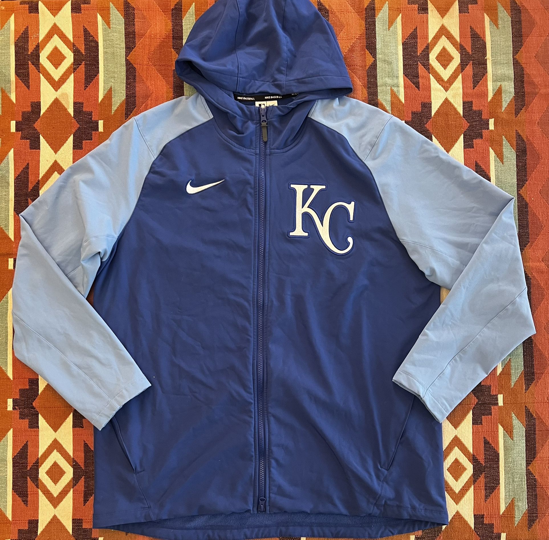 MLB Nike Therma Fit Kansas City Royals Hoodie Sweatshirt Men’s XL Blue