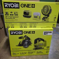 RYOBI ONE+ 18V Cordless Tools - Brand New
