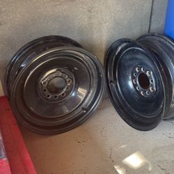 16 X 5 Steel Wheels Smoothies Steelies Chevy Ford