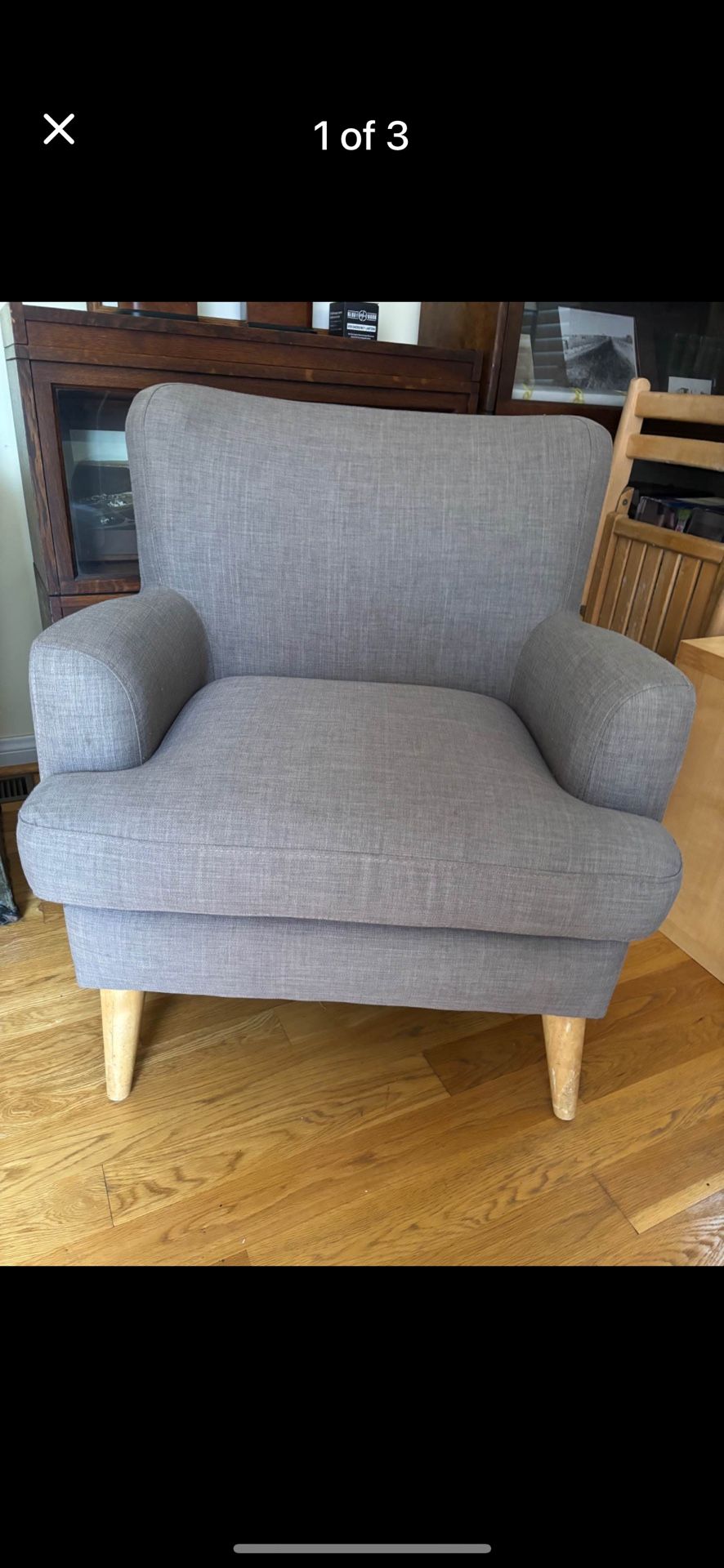 World Market Gray Armchair 