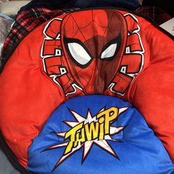 Spider-Man 19” Folding Toddler Saucer Chair w/ Cushion Kids 3+