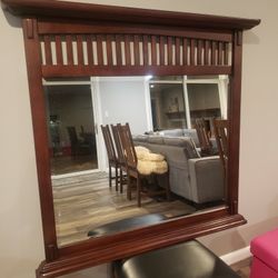 American Signature Solid Wood Mirror 