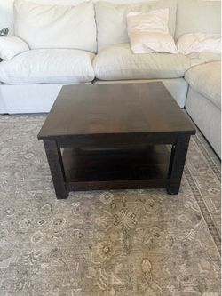 Solid wood coffee table