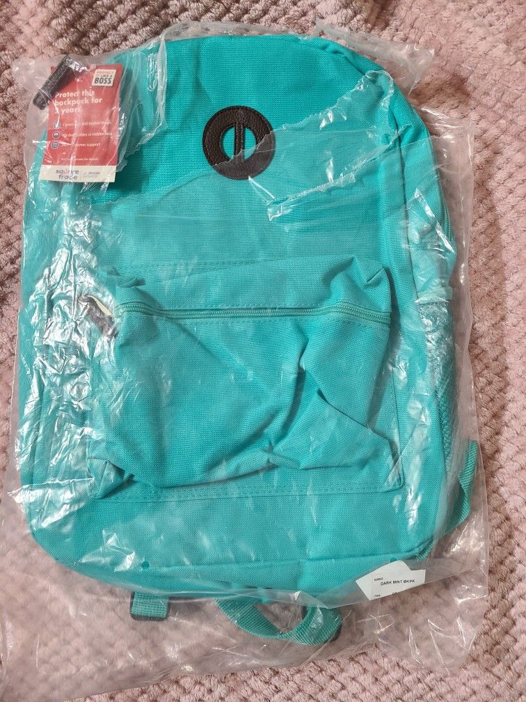 Backpack With 16" Laptop Pocket, Dark Mint