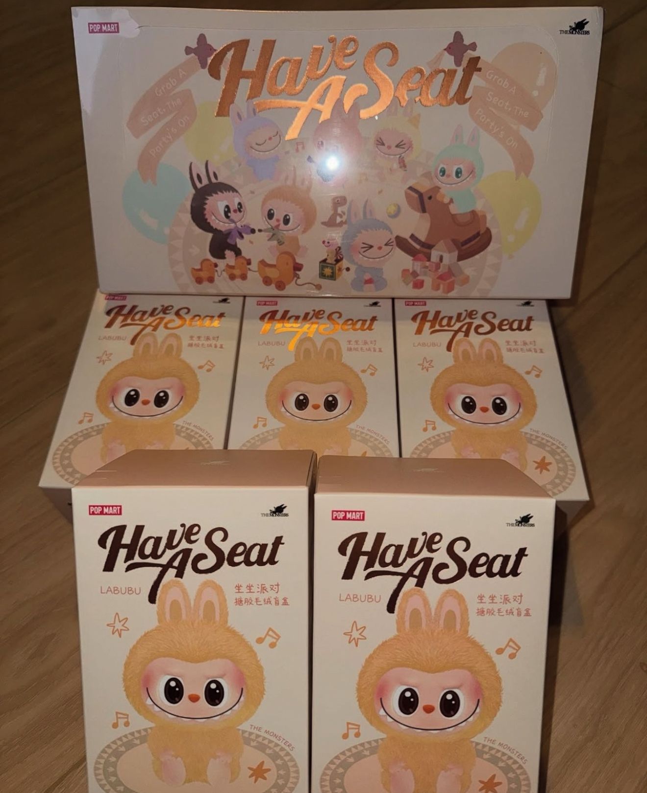 Authentic Labubu Pop Mart Have A Seat Baba Sisi And Hehe