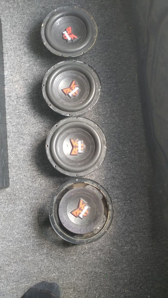 4-Old school Rockford Fosgate 8" RFZ-1808 subs