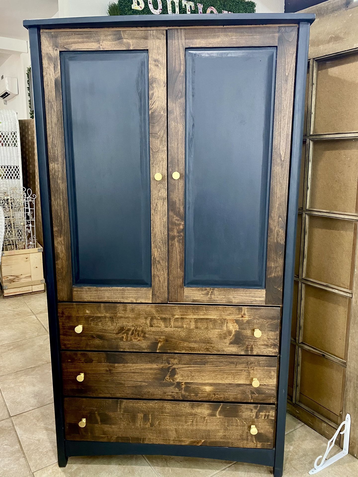 Rustic Style Armoire 