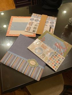 Scrapbook with pages and stickers