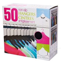 Standby Flocked Hangers Non Slip Flocked Set of 50=V4-319