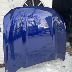 2015 Ford Mustang GT OEM Hood – Factory Blue – Good Condition