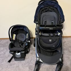 Graco mode element lx stroller and infant car seat
