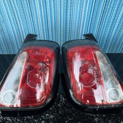Left And Right Fiat 500 Blacked Out Tail Lights ABARTh 