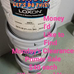 Clearance Primer Sale $5 Per Gallon 