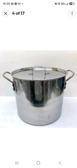 Stainless Steel Stock Pot Lightweight w/Lid - 12 Qt