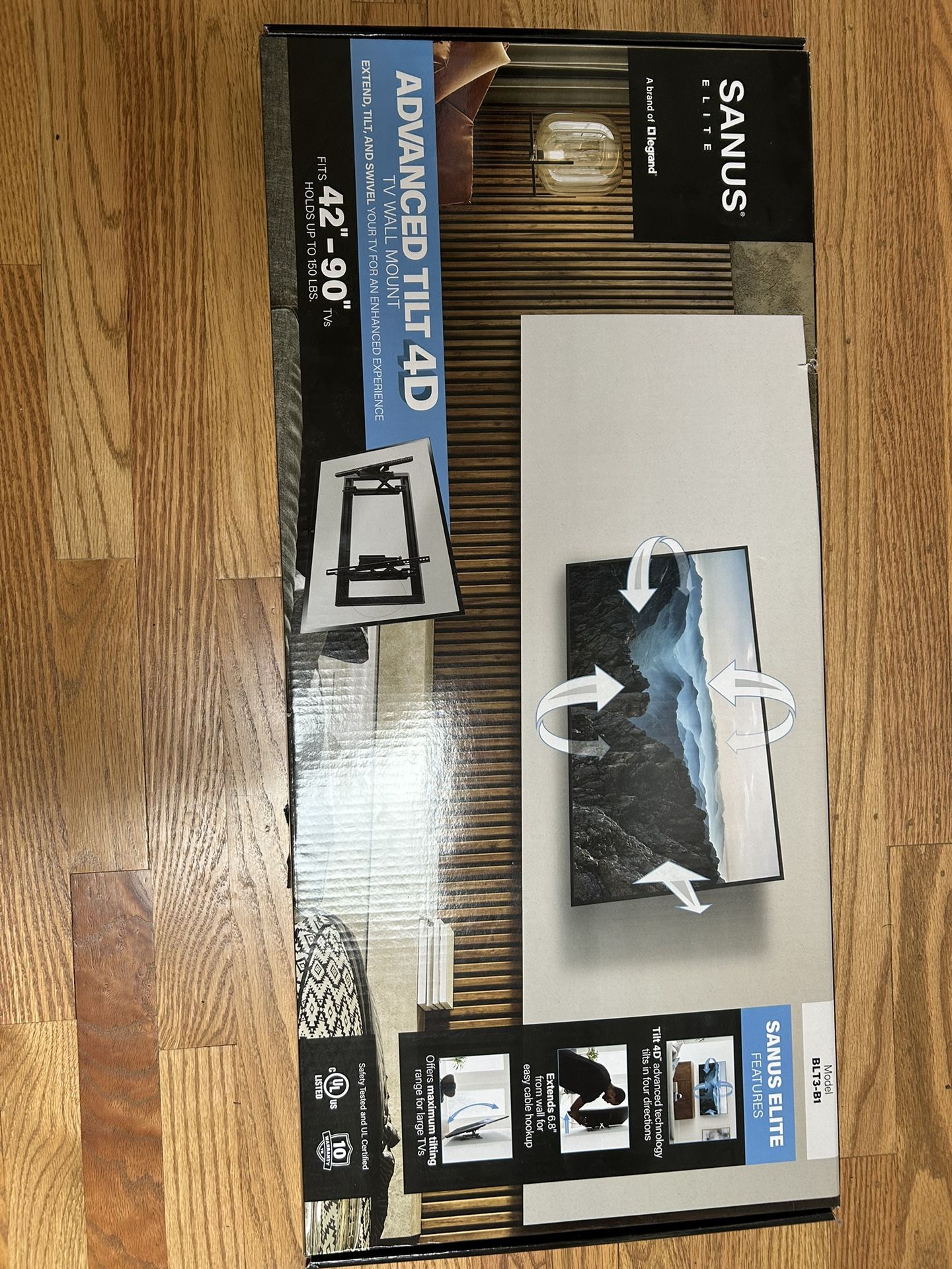 Sanus elite Advance Tilt 4D TV Mount 42”-90”