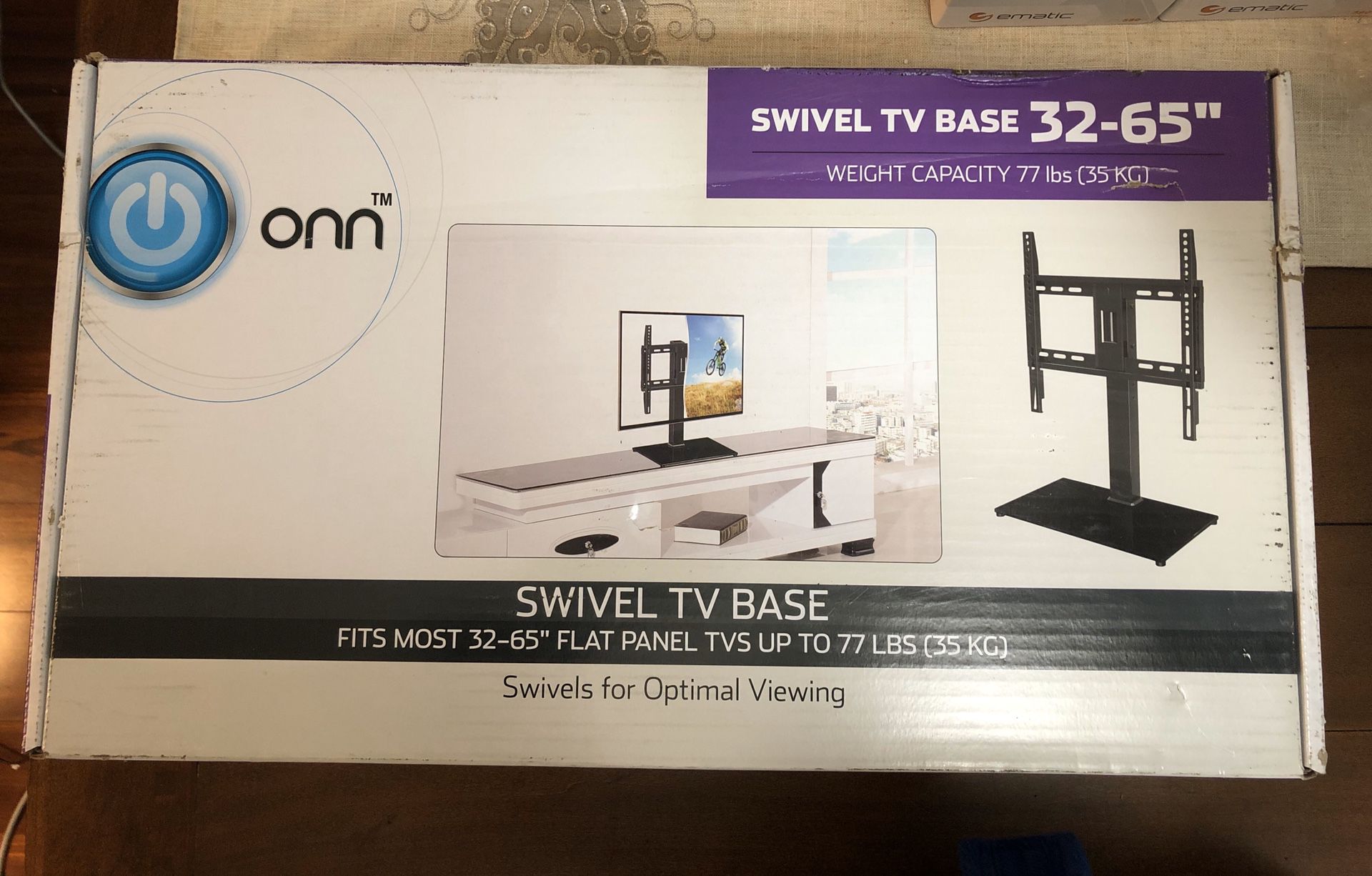 ONN Swivel Base Mount for 32"-65" TV