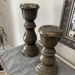 Beautiful Large Ceramic Candle Holders