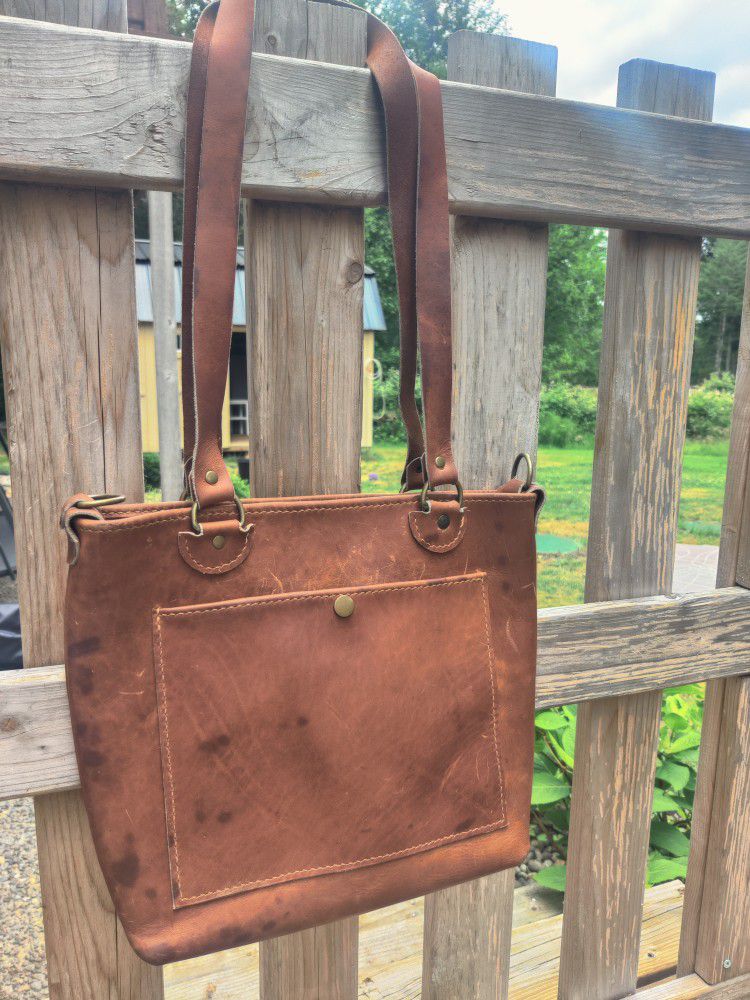 Leather Tote / Messenger Bag