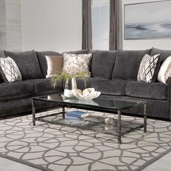 Brand New Charcoal Sectional