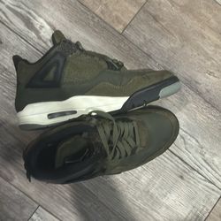jordan 4s medium olive