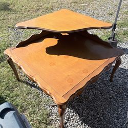 Vintage Corner Style End Table