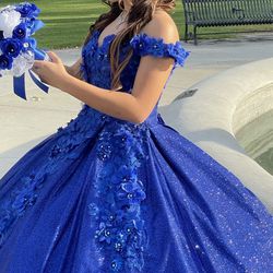 Royal Blue Quince Dress