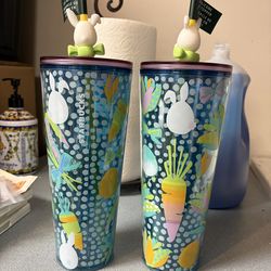 2 Starbucks Easter tumblers 24oz