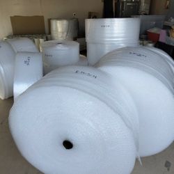 BUBBLE WRAP ROLLS:  12" X 750 ft. long.....$38
