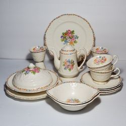 Steubenville Tea Set Adam Antique **READ AD**