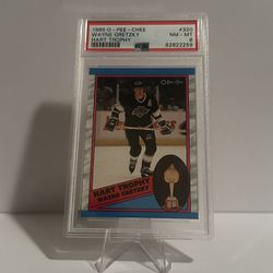 1989 O-Pee-Chee Wayne Gretzky Hart Trophy #320 PSA 8
