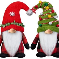 2 Pack Christmas Gnome Plush