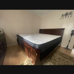 Excellent Condition California King Size Bed And Mattress 