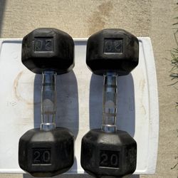 Set Of Two 20lbs Power Systems Dumbbells. $40.00 Or Best Offer.