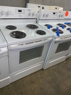 New Whirlpool scratch and dent coil electric range