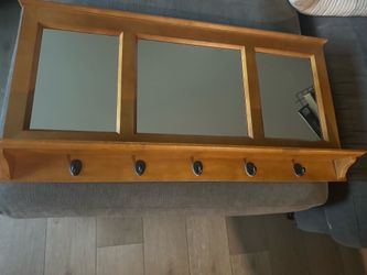 Entryway wall shelf