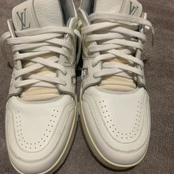 Louis Vuitton all white trainers 10.5