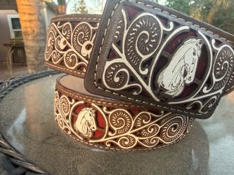 Wide cowboy belt new sizes available