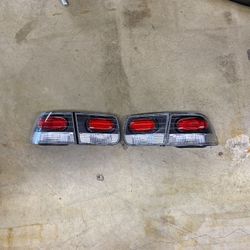 1996-2000 Honda Civic 2dr Euro Tail Lamps Carbon Fiber