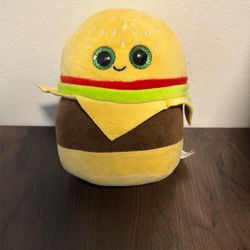 Brand New Ty Beanie Boo “Hamburger” Plush - Cute & Collectible