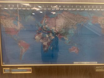 Geochron world wall clock