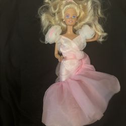 1989 Sweet Roses Barbie – Vintage Doll with Gown & Skirt (No Box)