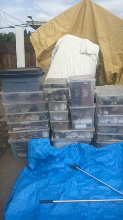 Lots of PVC connectors for plumbing
