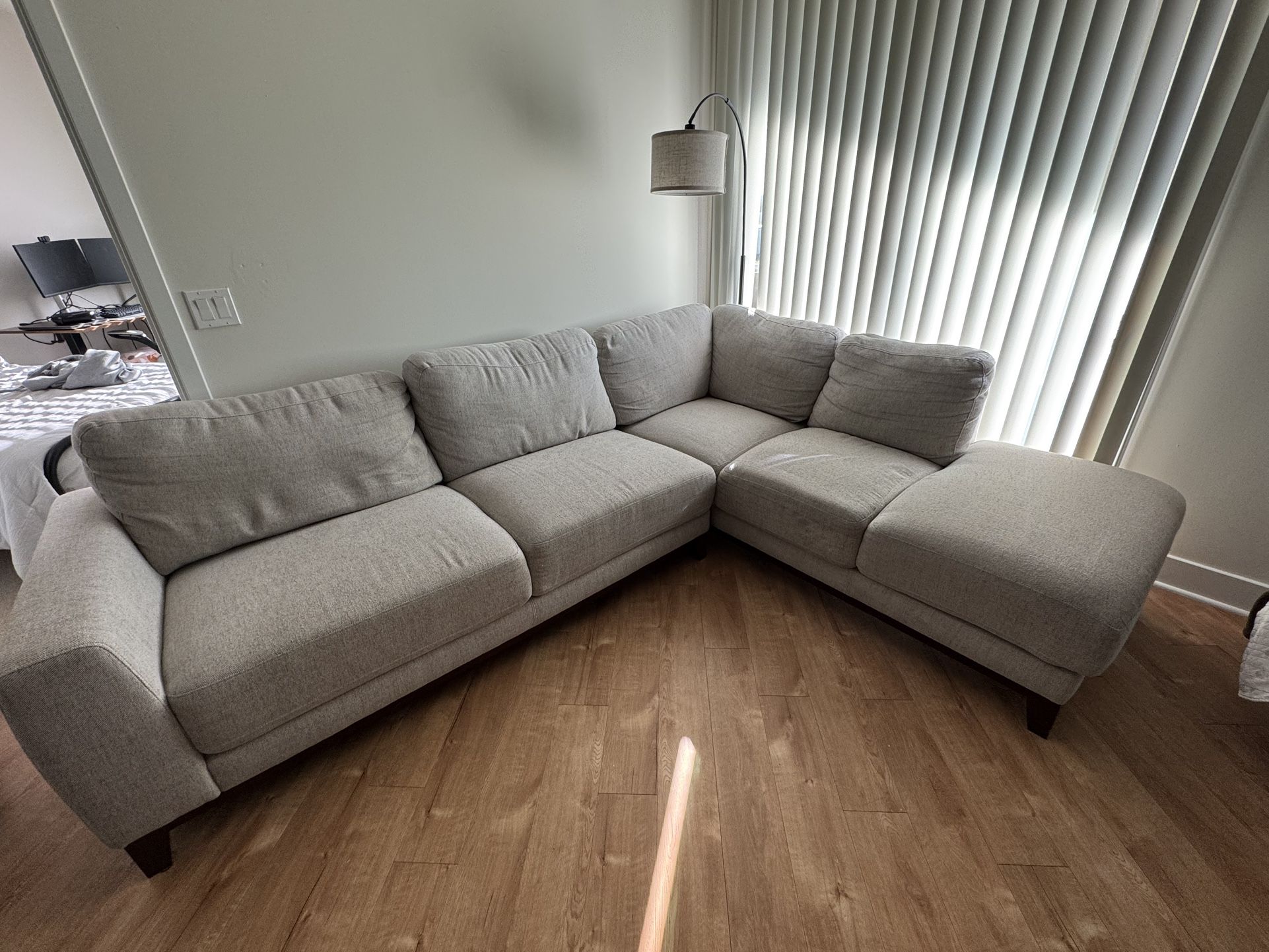 Living Spaces Amherst Cobblestone Sectional
