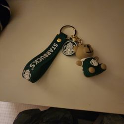 Starbucks Key Chain Wrist With Bear Charm $10