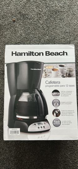 Hamilton Beach 12 Cup Programmable Drip Coffee Maker Machine cafetera