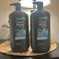 Dove Men Care- Clean Comfort Hydrating Body & Face Wash Pump- Sulfate Free 30 Fl oz