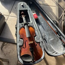 Violin Missing One String And Stick Is Broken Missing Horse Hair