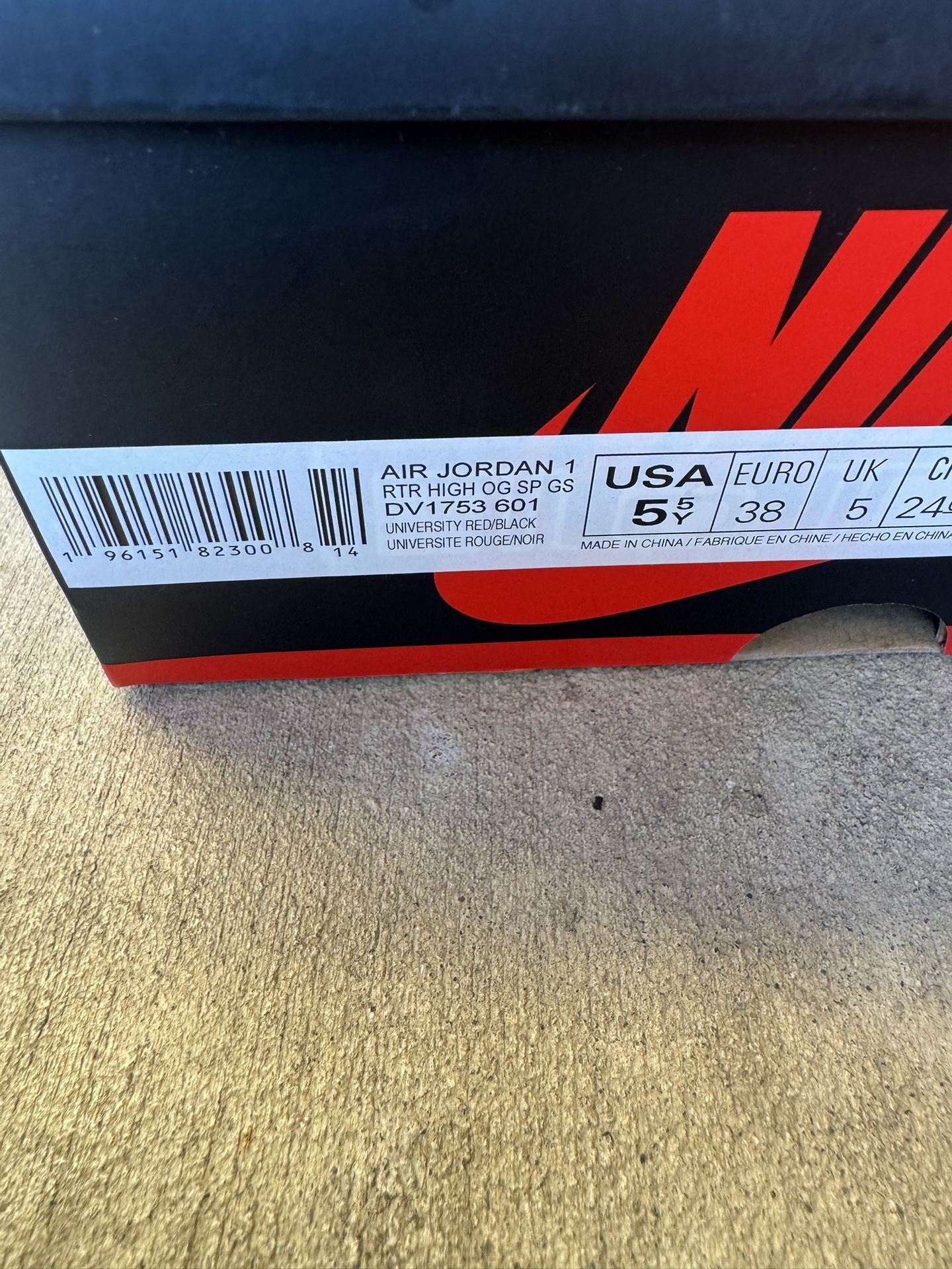 Air Jordan 1 Retro Sz 5.5Y Cash Or Bitcoin Only Spider Man Across The Spider