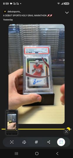 Trey Benson psa 9..Auto rc