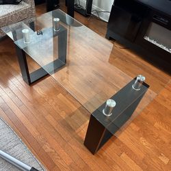 3 Set Glass Coffee Tables